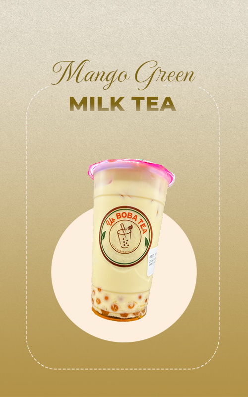 14. Mango Green Milk Tea US Boba Tea