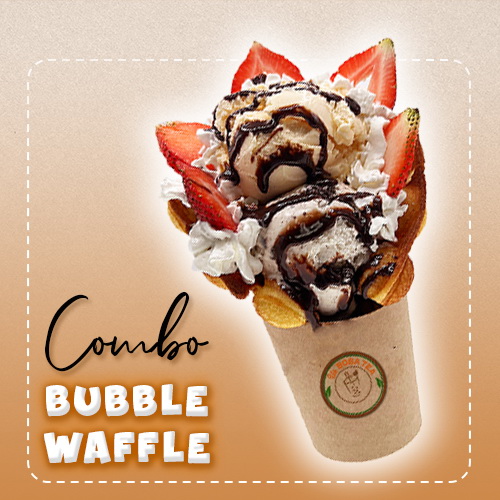 59. Combo Bubble Waffle US Boba Tea