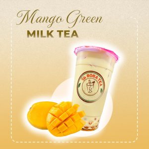 14. Mango Green Milk Tea